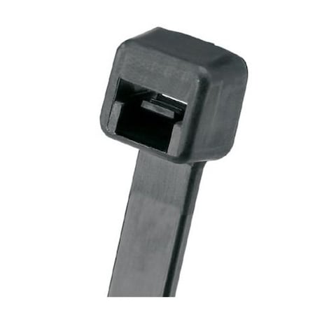 Panduit Cable Tie, 14-1/2 in L, 4 in Max Bundle Dia., Black, Nylon 6/6, 40 lb Strength, 1000 PK PLT4I-M30